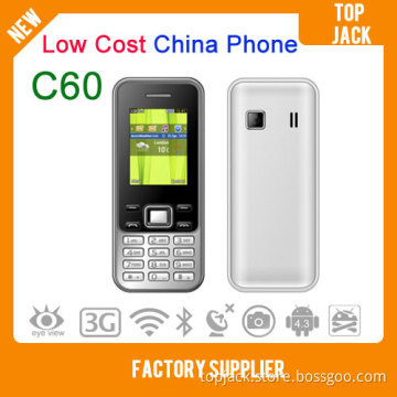 Cheap China Phone C60 with Multi-Language Mobile Phone Dual SIM Dual Standby Cell Phone